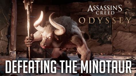 DEFEATING THE MINOTAUR Assassins Creed Odyssey YouTube