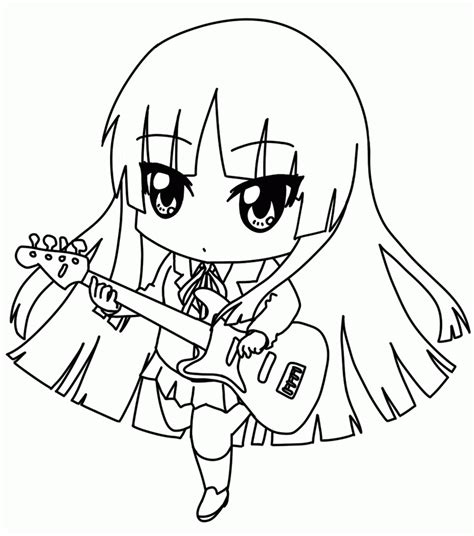 Chibi Anime Coloring Pages Coloring Home