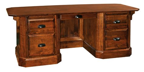Classic Saturn Executive Desk Amish Solid Wood Desks