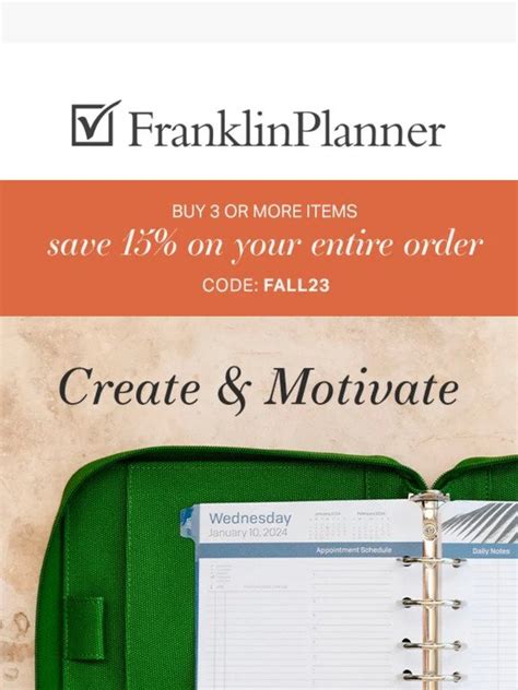 Franklinplanner Use The Leadership Planner To Create And Motivate Milled