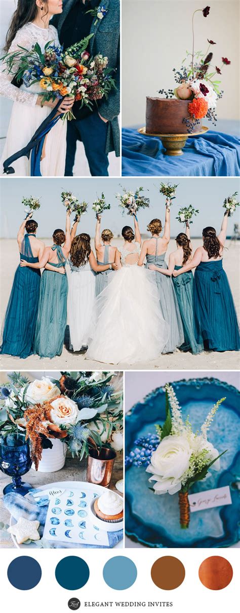 Perfect 7 Wedding Color Palettes 2017 With Metallic Copper