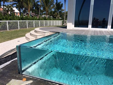 Glass Edge Pool Glass Pool Indoor Outdoor Pool Luxury