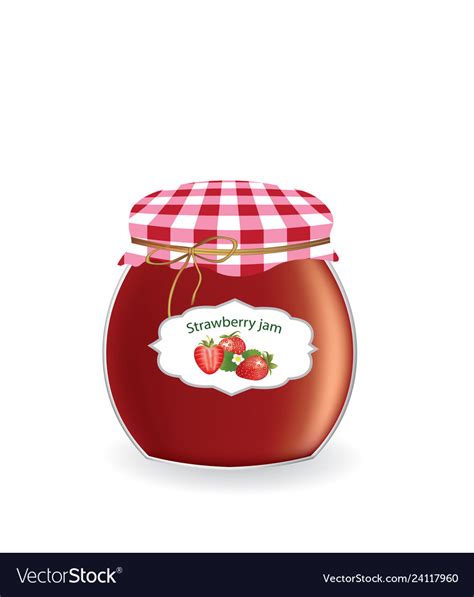 Strawberry Jam Jar Drawing