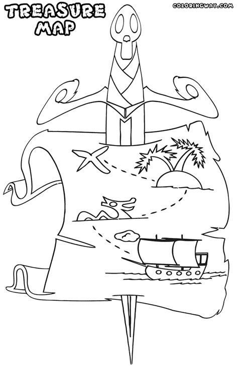 treasure map coloring pages coloring pages to download and print