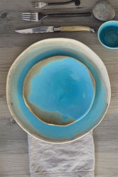Aqua Dinnerware Set Turquoise Stunning Tableware By Christiane