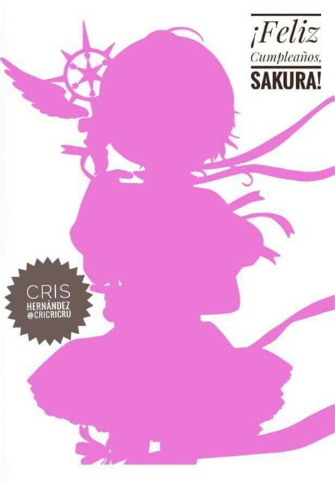 cardcaptor sakura silhouette sakura dibujos de anime vinilos frases