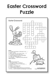Enjoy your down time while still exercising your brain with a printable crossword puzzle. Free Printable Easter Crossword - PDF | Easter Printables