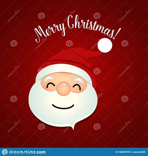 Christmas Greeting Card With Christmas Santa Claus Vector Illustration