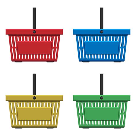 Supermarket Basket Vector Design Illustration Isolated On White