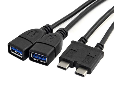 Dual Usb 31 Type C Otg Cable