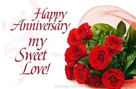 Greeting Cards For Every Day Happy Anniversary My Sweet Love
