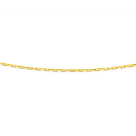 9ct Gold 50cm Solid Round Belcher Chain Necklaces Prouds The Jewellers