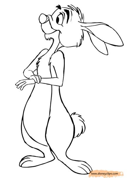 Happy Rabbit From Winnie The Pooh Coloring Pages