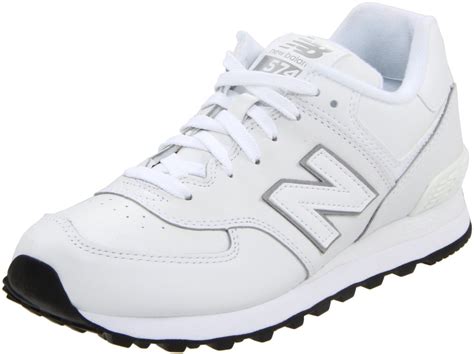 New Balance Womens Wl574 Sneaker In White White Leather Lyst