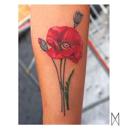 You Will Adore These Lovely Poppy Tattoos Poppies Tattoo Tattoos