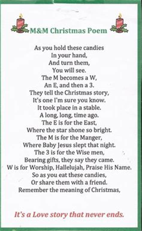 Print our m&m christmas poem printable. 1000+ images about Christmas gifts to make on Pinterest ...