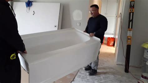 How To Install New Bathtub In Tight Spaces Youtube