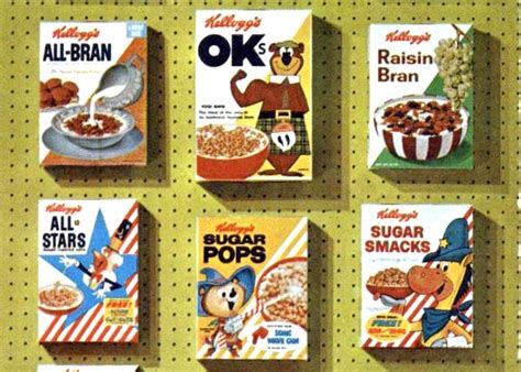 kelloggs cereal box toys 1960s