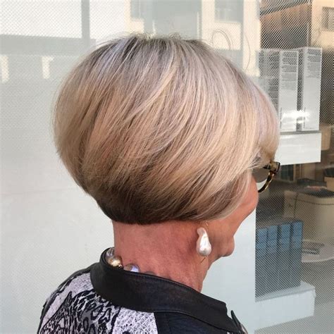Short Stacked Bob Over 60 Over 60 Hairstyles Short