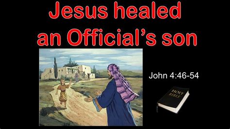 Childrens Church Lesson March 6 2022 Jesus Healed An Officials Son