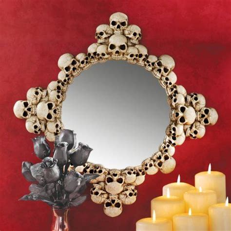 Skulls Wall Mirror Skull Decor Gothic Home Decor Gothic Mirror