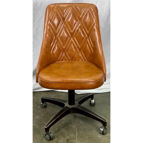 Chromcraft retro 1960 s space age smoke lucite glass dinette chairs dancashe. Vintage Chromcraft Mid Century Modern Quilted Leather ...