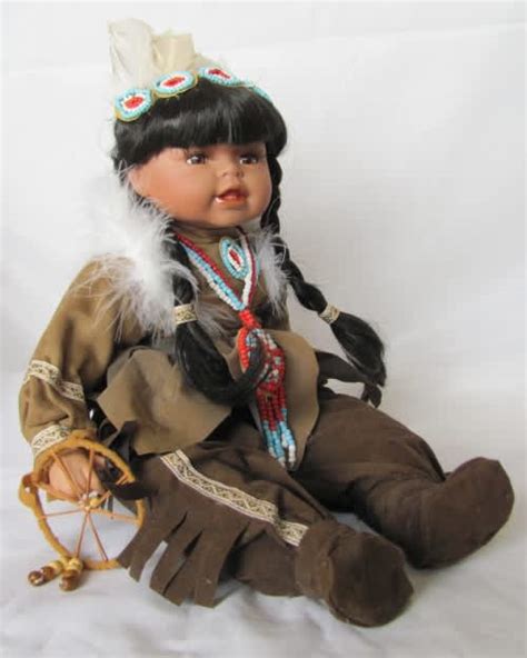 dolls native american indian porcelain doll from the kailee collection 43cm was sold for