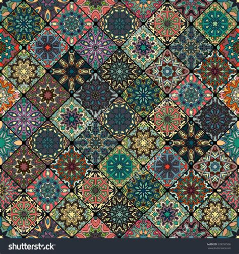Check spelling or type a new query. Colorful Vintage Seamless Pattern With Floral And Mandala ...