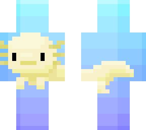 The blue axolotl is a super rare variant with 1 in 1200 chance of appearing as a mutation when two axolotls are bred. The Golden Axolotl | Minecraft Skin