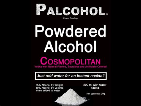 Powdered Alcohol Whats The Harm