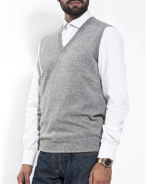 Mens Cashmere Sweater Vest Maisoncashmere