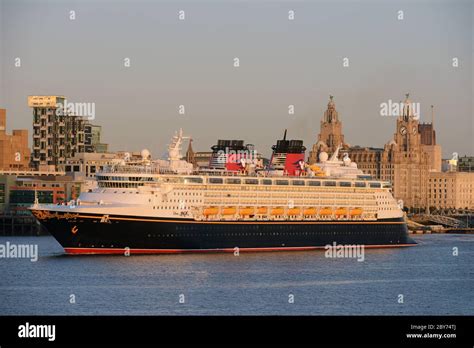 Disney Cruise Ship Disney Magic Departing From Liverpools Cruise