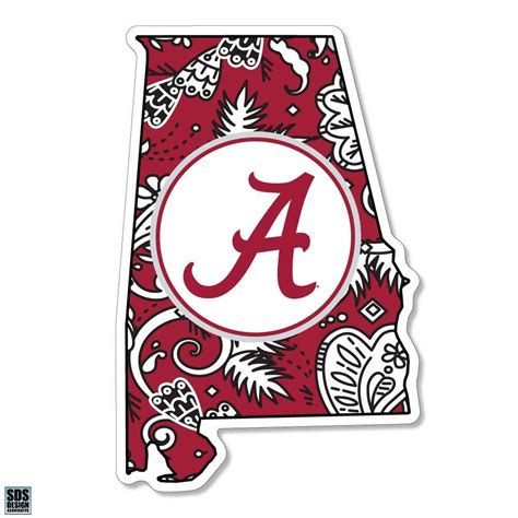 Alumni Hall Bama Alabama Sds Design Paisley Decal Alumni Hall The