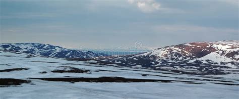 Spring In Tundra Panorama Of North Siberia Royalty Free Stock Images