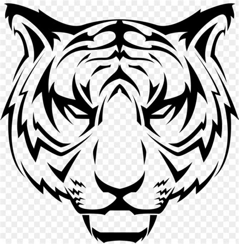 Tiger Head Vector PNG Image With Transparent Background TOPpng
