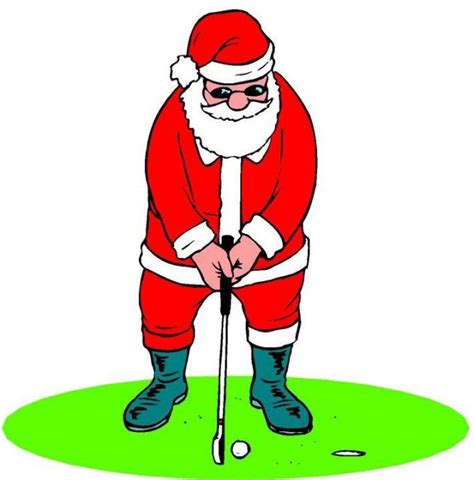 Christmas Golf Clipart Clipart Kid Christmas Golf Santa Golf Tips