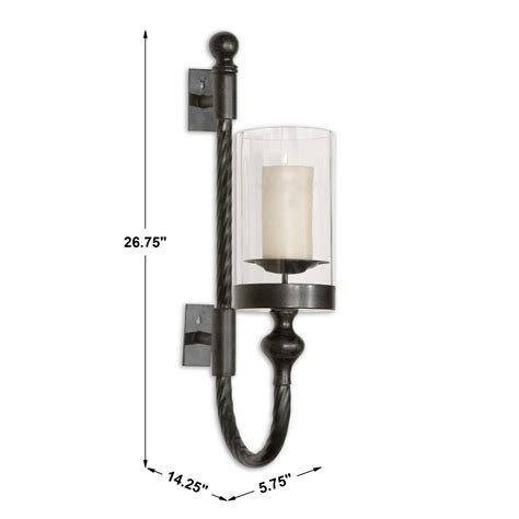 Garvin Twist Candle Holder Wall Sconce