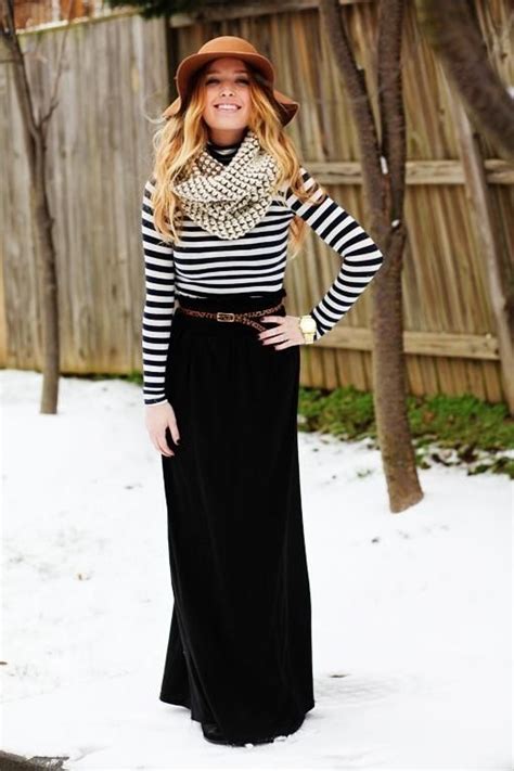 Maxi Skirt Outfit For Fallwinter Fashion Style Winter Maxi