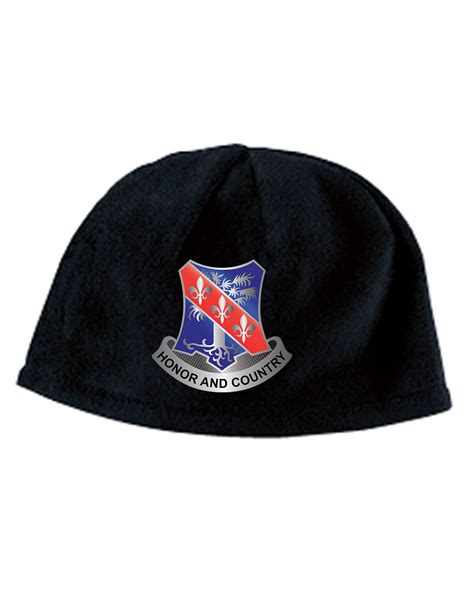 1 327th Infantry Regiment Embroidered Fleece Beanie