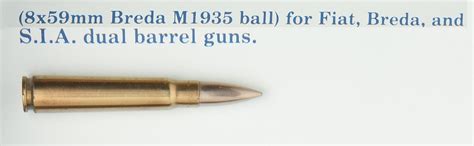 Cartridge Ball 8 X 59mm Breda M1935 National Air And Space Museum