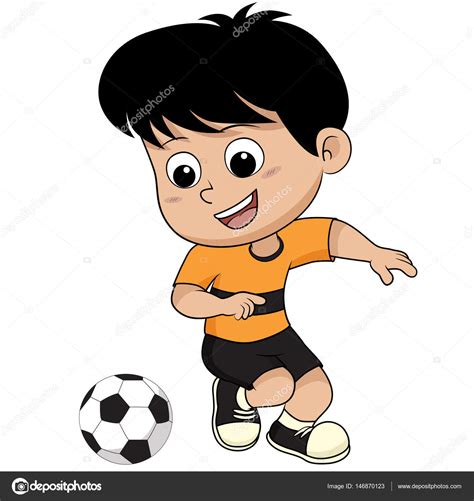 Cartoon Soccer Kid Stock Illustration By © 146870123
