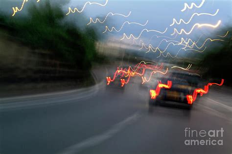 Cars Moving On A Highway By Sami Sarkis