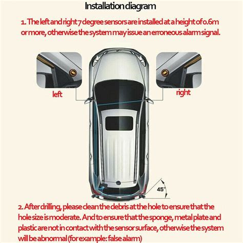 Car Blind Spot Monitoring System Ultrasonic Sensor Grandado