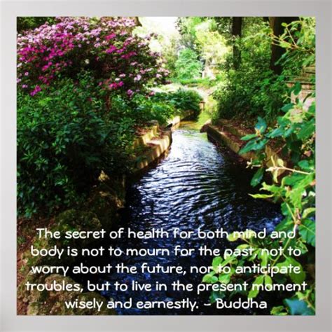 Beautiful Buddhist Quote About Health And Wellness Poster Zazzle