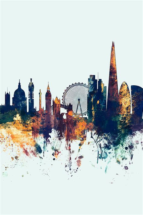 London England Skyline Digital Art By Michael Tompsett