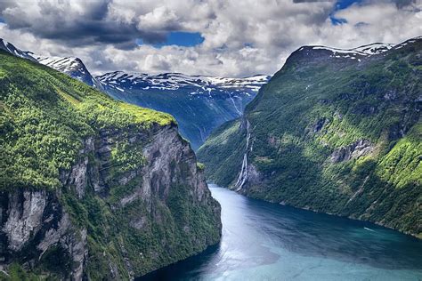 Hd Wallpaper Panoramic Fjords Norway Scenics Nature Beauty In