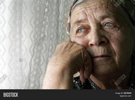 Sad Lonely Pensive Old Image Photo Free Trial Bigstock