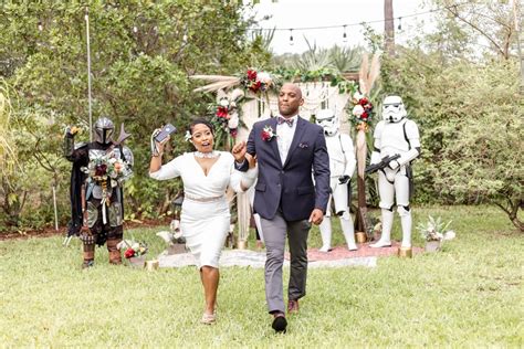 A Backyard Star Wars Mandalorian Wedding Popsugar Love And Sex Photo 99