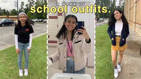 What I Wear To School Outfits Of The Week Youtube