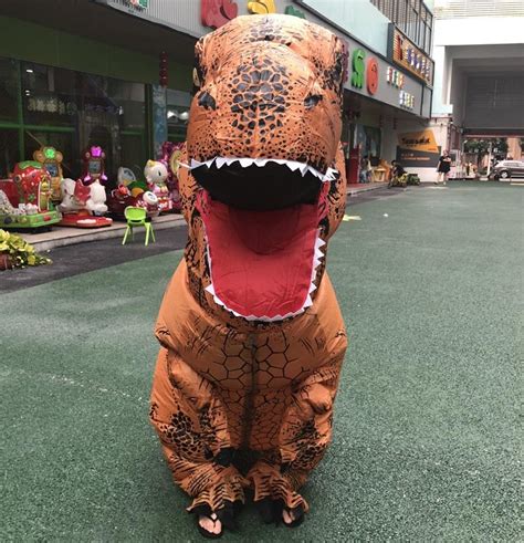 Cosplay Inflatable Dino T Rex Dinosaur Suit Halloween